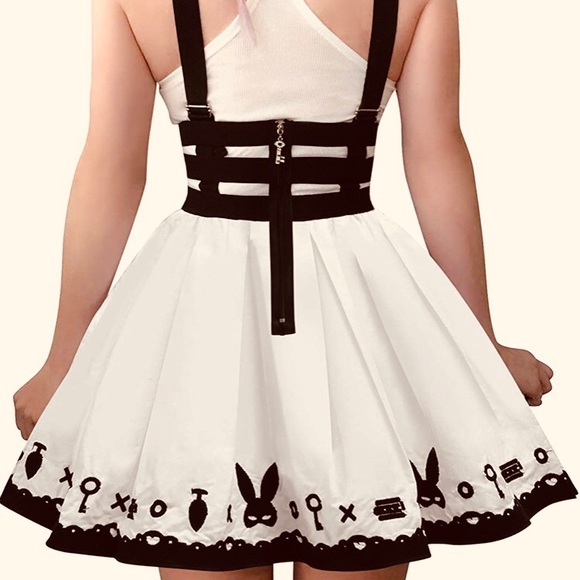 Bunny Lolita Kawaii Cosplay Babydoll Goth Dress - Picture 4 of 12